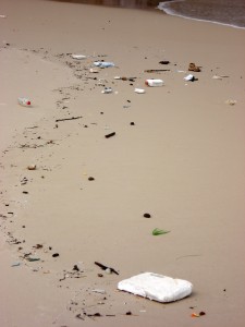 Plastic Garbage on Beach